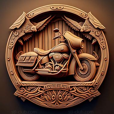 3D мадэль Harley Davidson Road King (STL)
